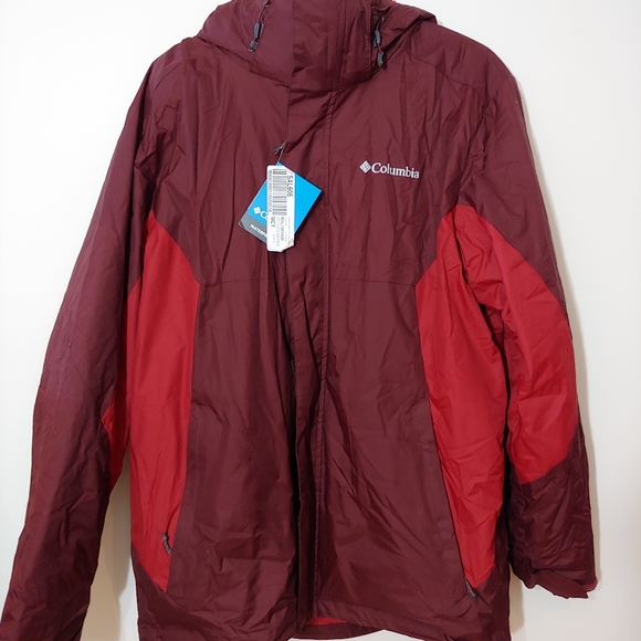 HOST'S  PICK 🙏RED COLUMBIA EAGER AIR INTERCHANGE MEN'S JACKET L - Picture 5 of 16
